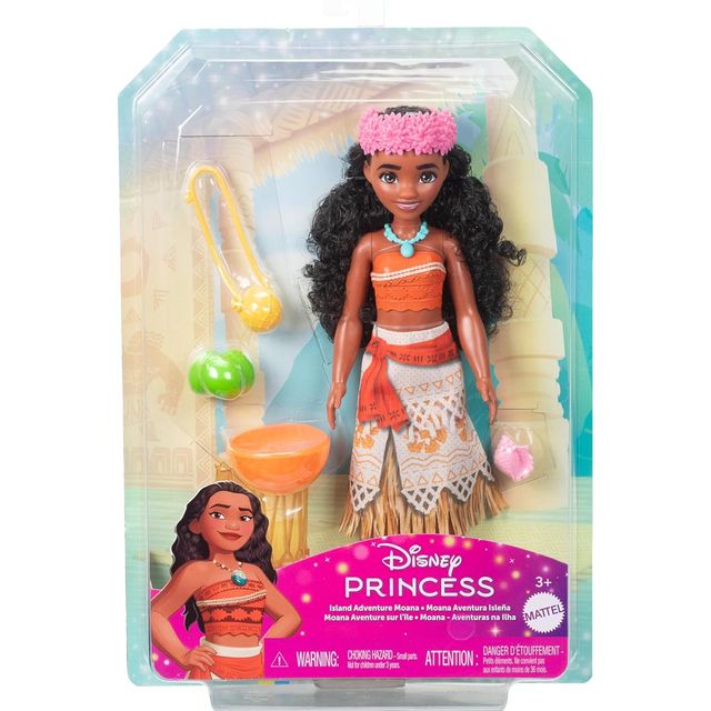 Disney Princess Island Adventure Moana Doll, 3Y+, Multicolour