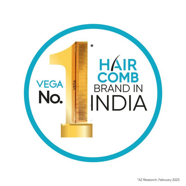 VEGA Tail Hair Comb with Steel Pin for Women | HMBC-305
