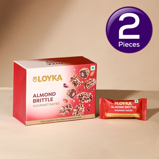 Loyka Almond Brittle Gourmet Dates Box 100 g Combo