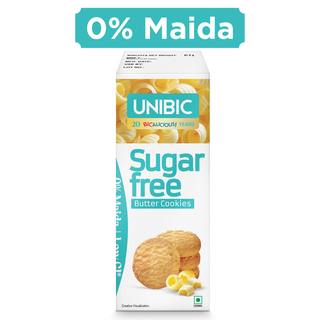 Unibic Sugar Free Butter Cookies | 0% Maida | Low GI