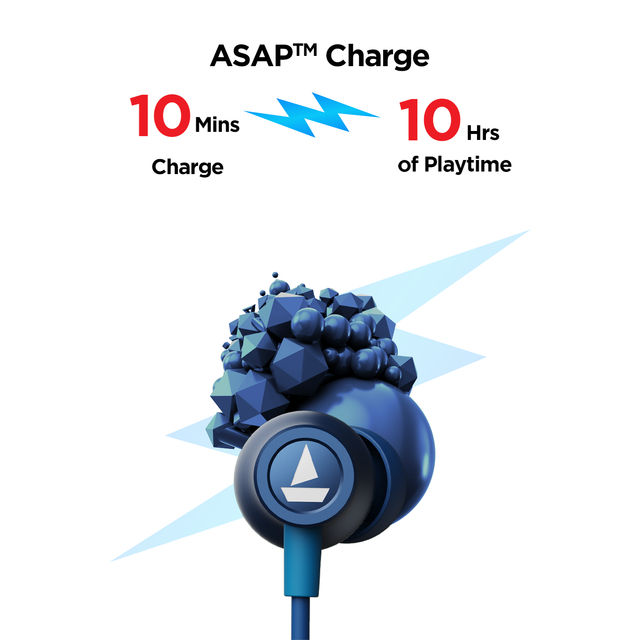 boAt Rockerz 255 Arc BT Neckband w/ 30H Playtime, BEAST Mode & ASAP Charge (Wave Blue)