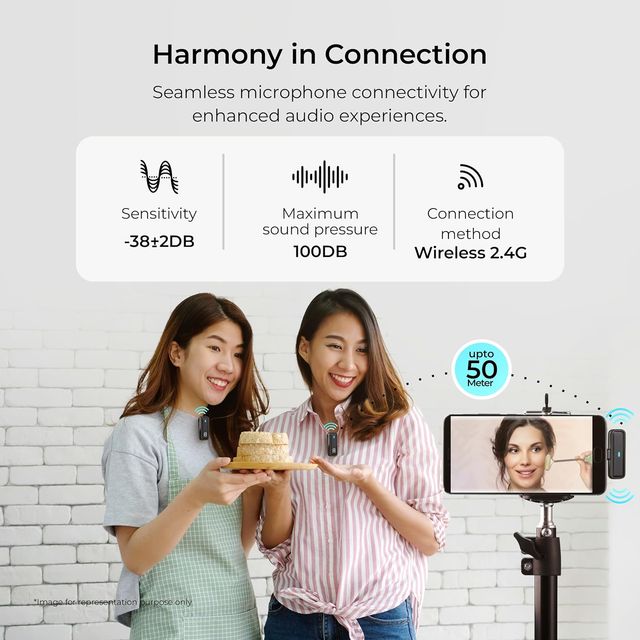 Digitek Dwm 105 2 In 1 Wireless Microphone System With Anc Mode