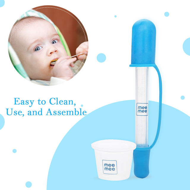 Mee Mee Accurate Medicine Dropper and Dispenser For Kids | Blue | 0 - 2 years