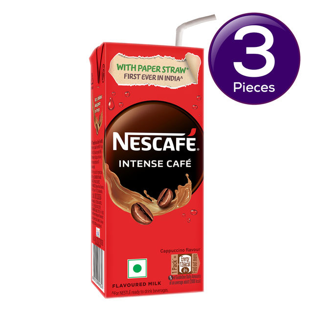 Nescafe Ready To Drink Coffee Flavoured Milk Intense Cafe Cappucino Cold Coffee Combo