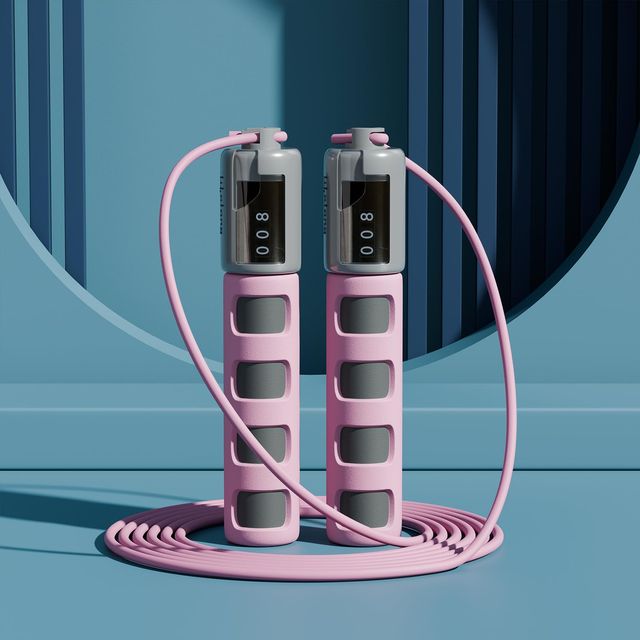 Lifelong LLSR07 Skipping Rope with Counter | Tangle-Free, 290cm (Pink)