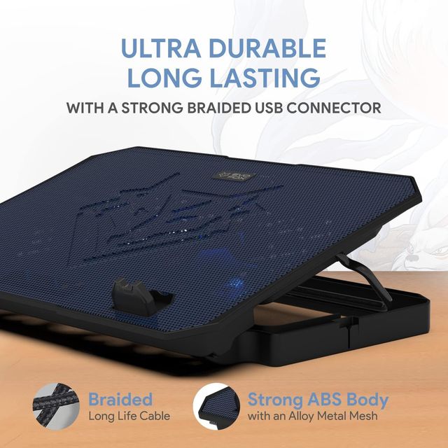 EvoFox Frost Laptop USB Cooling Pad - Blue