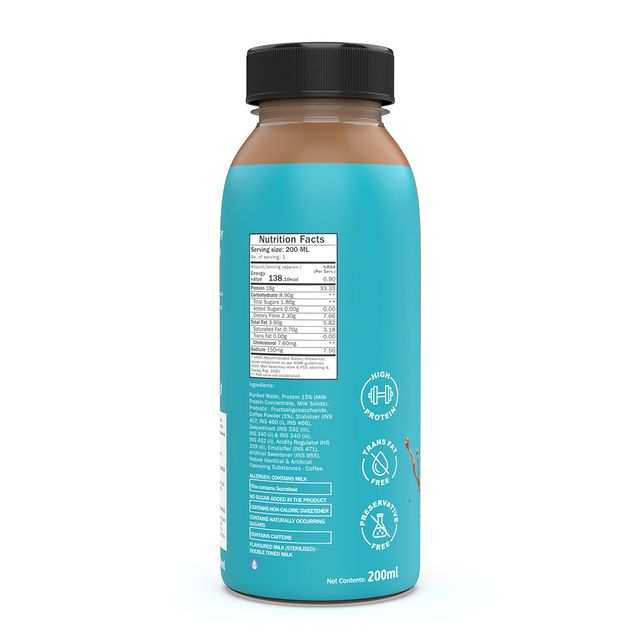 Phab Cold Coffee 18G Protein Milkshake 200 ml Combo