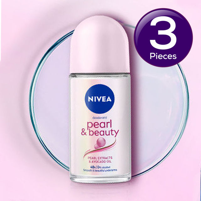 Nivea Deo Roll On Pearl Beauty Underarms 72h Protection 50 ml Combo