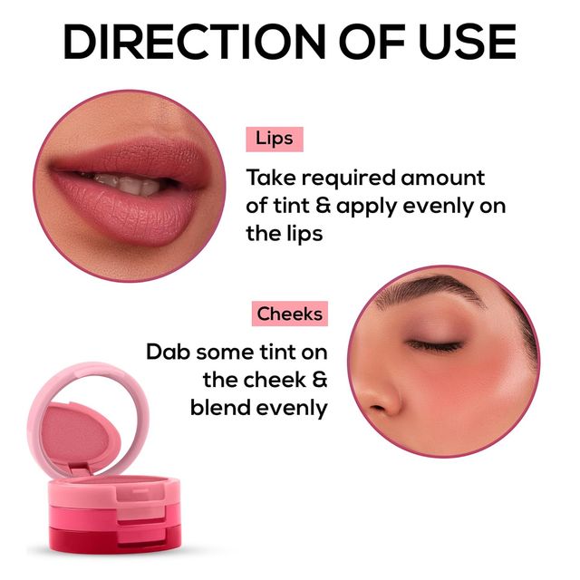 Renee Glam Stack 3-In-1 Lip & Cheek Tint - Pink