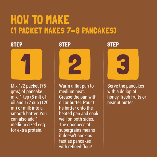 Slurrp Farm Millet Eggless Pancake Mix With Banana Choco Chip No Maida, Healthy Breakfast For Kids & Adults, 150 Gm(150gms) & Slurrp Farm Millet Eggless Pancake Mix With Chocolate No Maida, Healthy Breakfast For Kids & Adults, 150 Gm(150gms) Combo