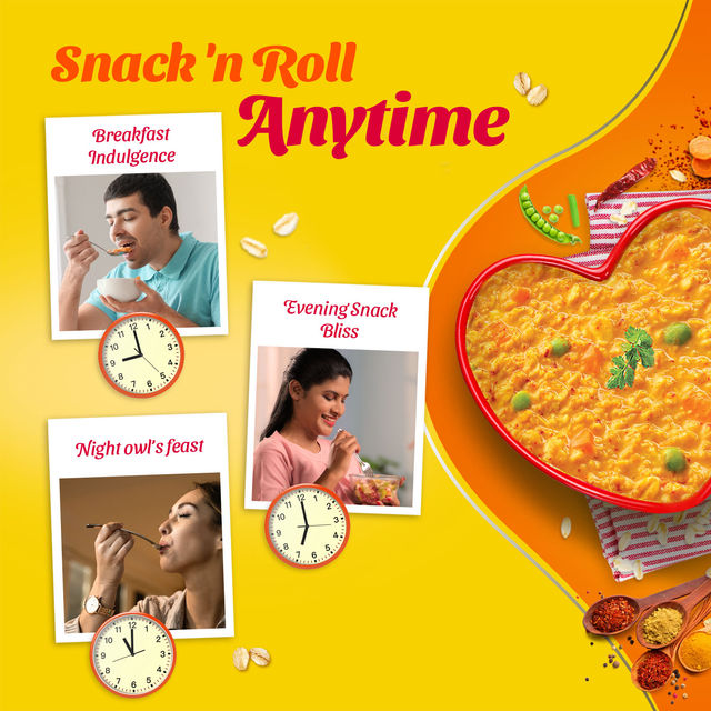 Saffola Masala Oats |Classic Masala | Anytime Snack | Ready in 3 mins | Millets Goodness | 250g