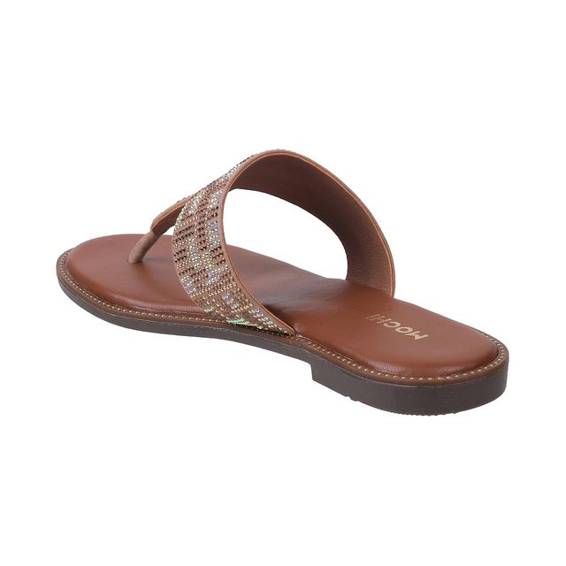 Mochi Women Beige Color Slip On Ethnic | Size UK 4 | 35-422