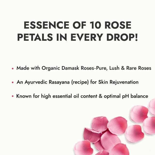 Kapiva Organic Rose Water/Gulab Jal Spray Premium Face Mist Toner For Brighter And Hydrated Skin