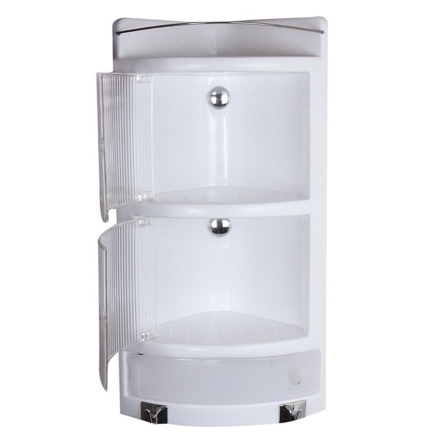 Cipla Plast Plastic Bathroom Corner Crystal Corner White