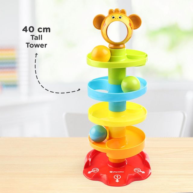 Play Nation Roll Ball Giraffe Shaped Set - Multicolour