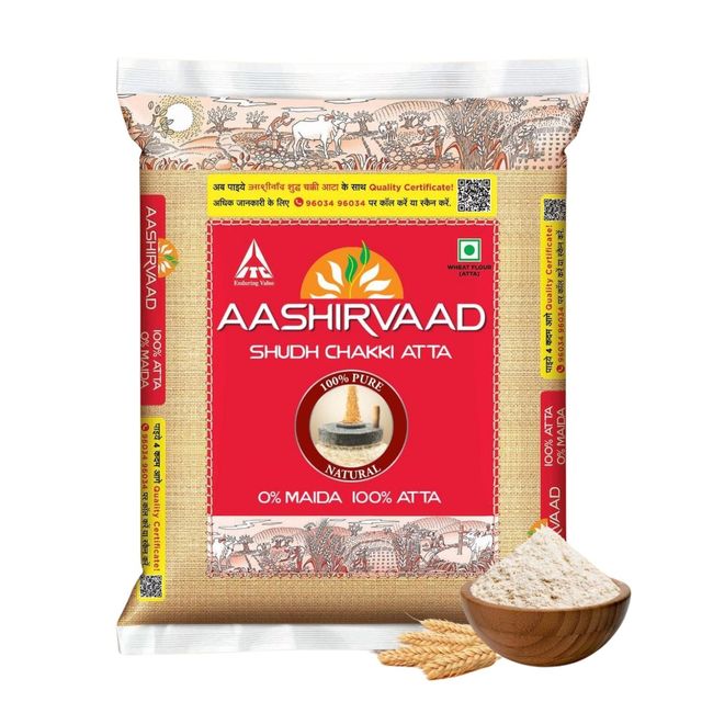 Aashirvaad Atta - Shudh Chakki Atta, No Maida | Pouch