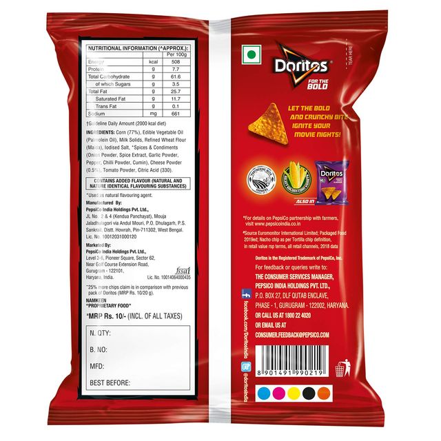 Doritos Nacho Chips - Cheese Flavour Combo