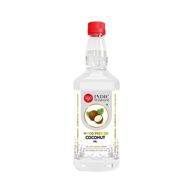 Indic Wisdom Wood Pressed Virgin Coconut Oil | Cold Pressed - Extracted on Wooden Churner