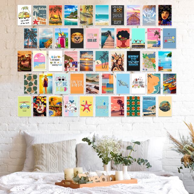 Paper Plane Design Travel Theme Wall Posters Collage - | 4 x 6 inch | D6