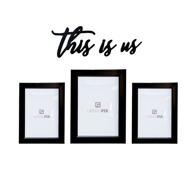 Urbanfix Set Of 3 Photoframe With This Is Us Cut Out