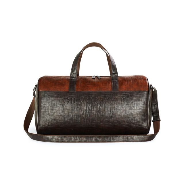 Gilmore Oak Unisex Spark Duffle Bag - Brown | 27 Liters Capacity