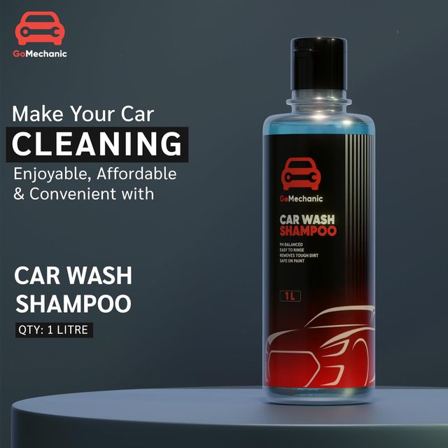 Gomechanic Car Shampoo 1L-High Foam For Deep Cleaning-Remove Tough Dirt-Safe On Paint - Ph Neutral 1 pc X 2 ComboGomechanic Car Shampoo 1L-High Foam For Deep Cleaning-Remove Tough Dirt-Safe On Paint - Ph Neutral 1 pc X 2 Combo