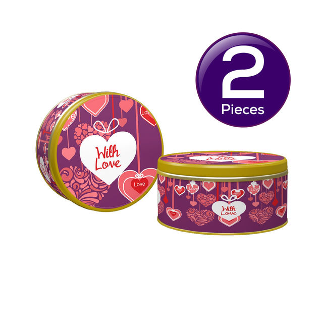 CookieMan Valentine's Day With Love Cookies Gift Tin 300 g Combo
