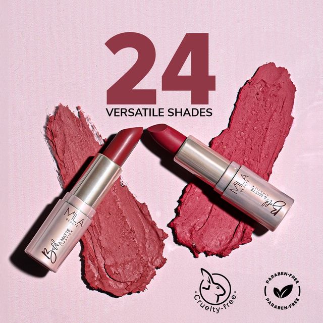 Mila Beaute Bold & Matte Lipstick Highly Pigmented & Soft Matte Finish - 01 Red Carpet