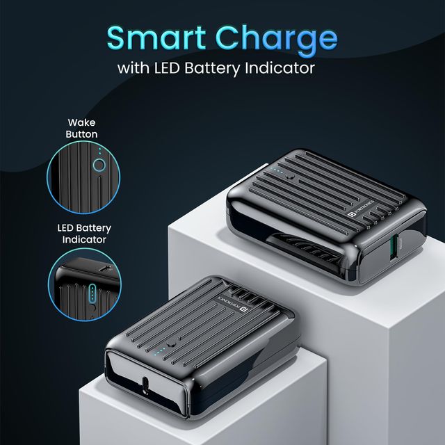 Portronics 10000mah Power Bank(Black)