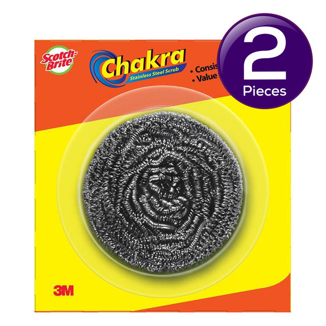 Scotch Brite Stainless Steel Scrub Pad 1 pc Combo