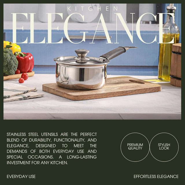 Jensons Induction Friendly Saucepan | 13 Inch
