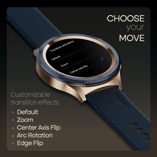 Noise NoiseFit Halo 2 Smartwatch - Gold Blue