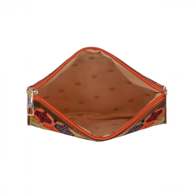 Priyaasi Women's Fabric Zipper Pouch | Multicolour - One Size