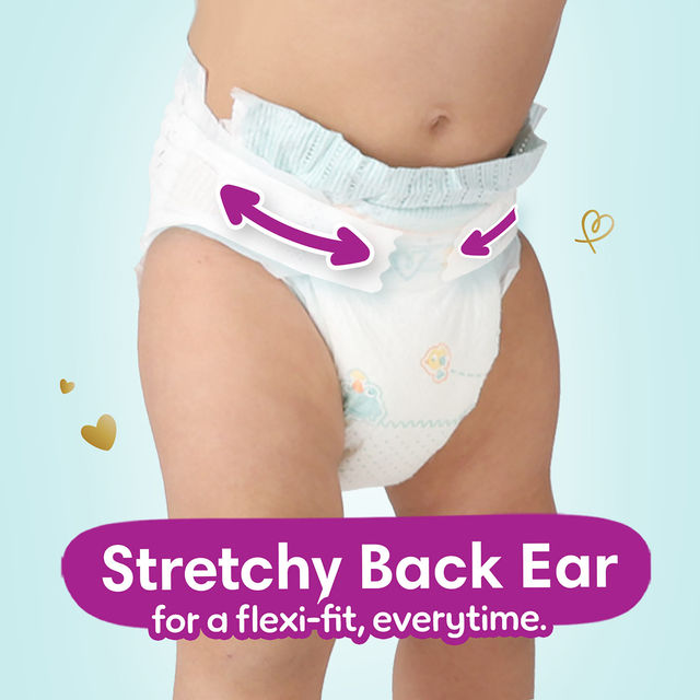 Pampers Active Baby Diaper Taped For Kids | White | XL (12+ kg)