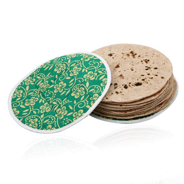 Kuber Industries Cotton 2 Pieces Set 1 Pc Top & 1 Pc Bottom Roti Cover (Assorted)