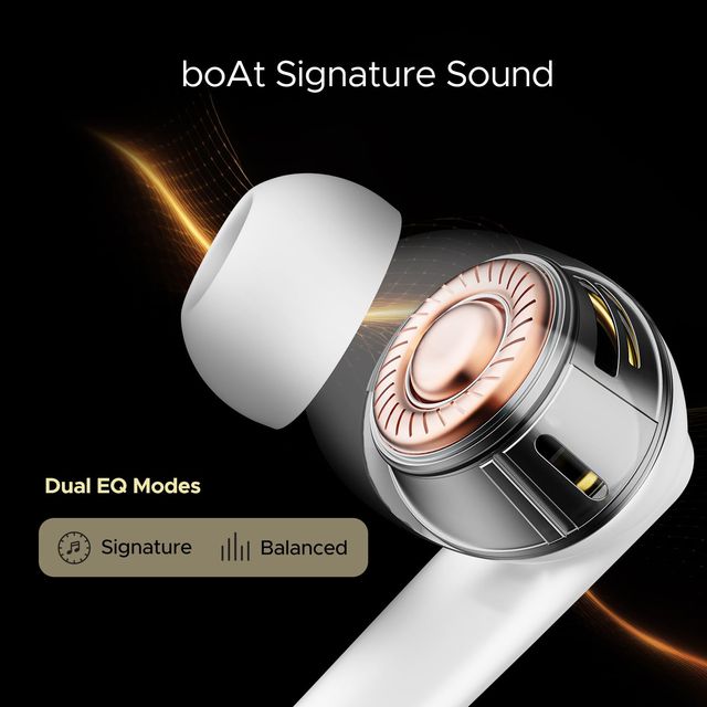 boAt Airdopes 141 Anc Tws Earbuds W/ 32db Anc, 42h Playback, 50ms Low Latency Beast(White)