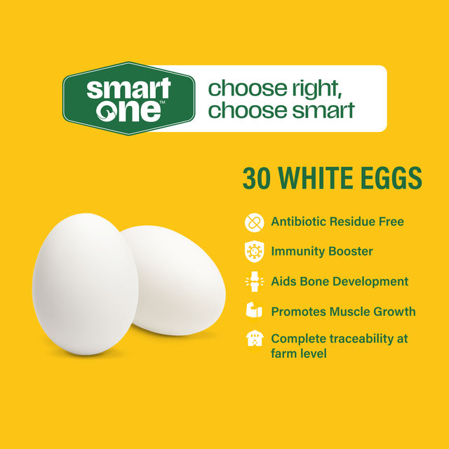 Smart One White Eggs - Pack of 30