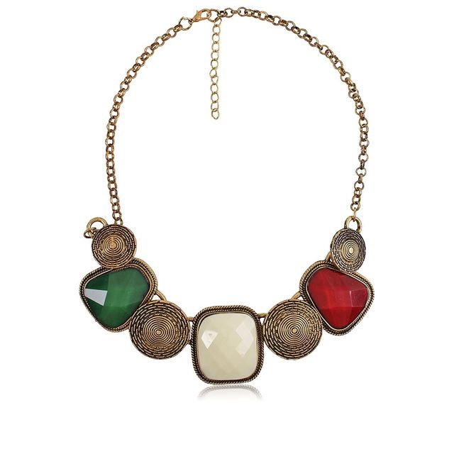 Shining Diva Fashion Necklace for Women | Multi-colour | Pi6605np