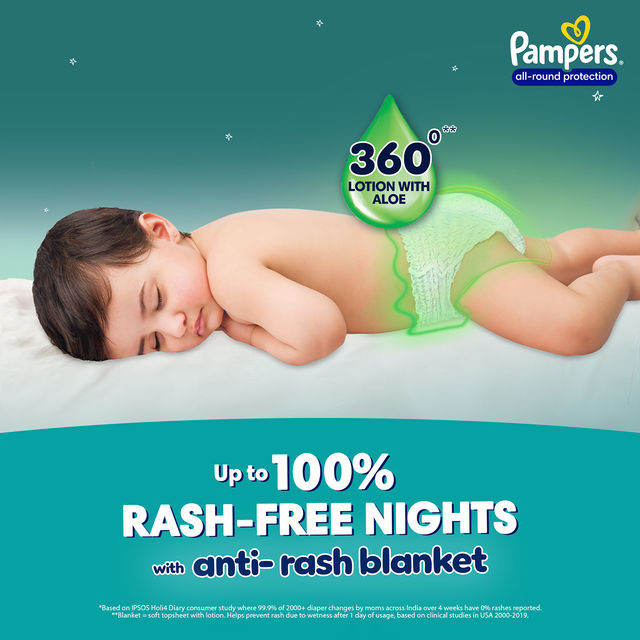Pampers Active Baby Diaper Taped For Kids | White | XL (12+ kg)