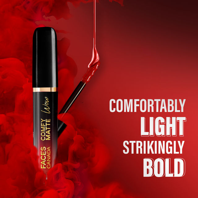 Faces Canada Comfy Matte Wow Liquid Lipstick - Maroon Maven 05 | One Swipe Application