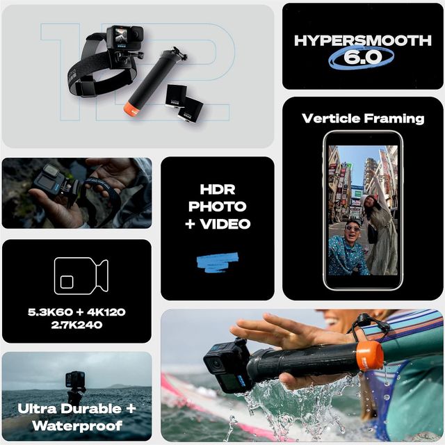 GoPro Hero12 Bundle Pack - Includes Hero12 Action Camera