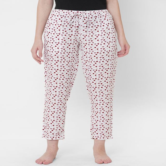 Urban Scottish Women s USWPJ513 Heart Printed Lounge Pyjama Pants | Multicolor - M