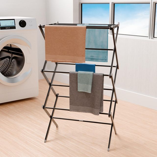 Lifelong Clothes Drying Stand Foldable Hanging Stand | Extendable Width | Portable & Easy to Store