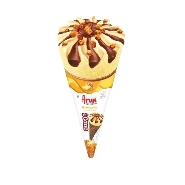 Arun Butterscotch Icone Ice Cream Cone 100 ml Combo