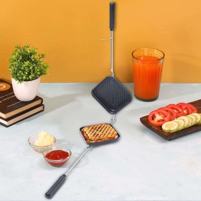 Tosaa Non-Stick Grill Sandwich Toaster, Gas Compatible - Color May Vary