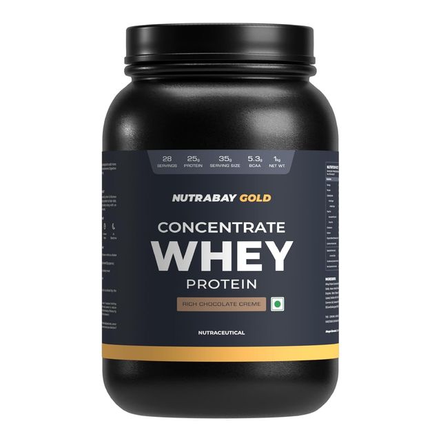 Nutrabay Gold Concentrate Whey Protein Rich Chocolate Creme