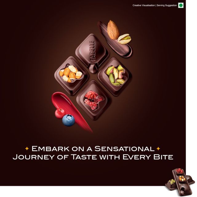 Fabelle Open Secret Dark Chocolate Bar With Exotic Nuts & Berries