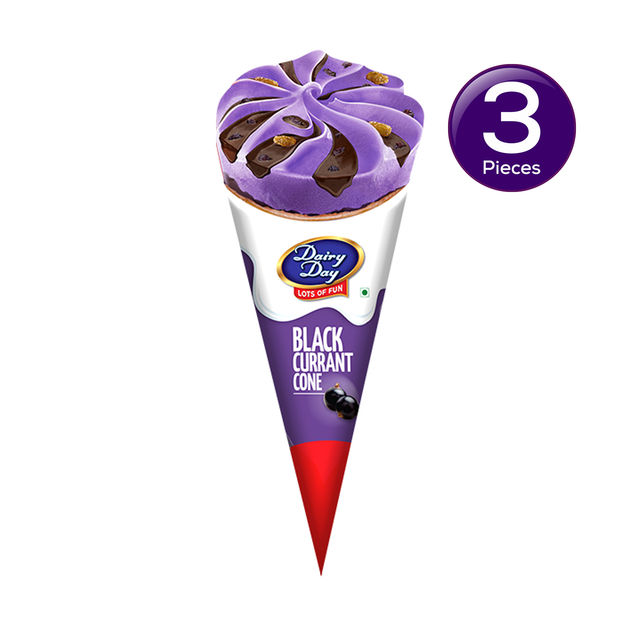Dairy Day Blackcurrant Cone 120 ml Combo