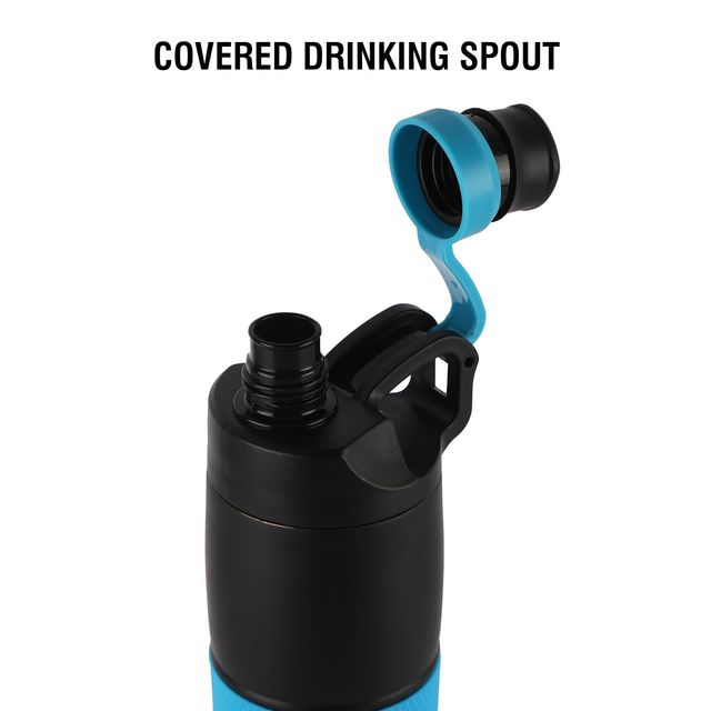 Cello Force Thermosteel Flask with Anti-Slip Grip, 700ml, Travel Bottle (Colour May Vary)
