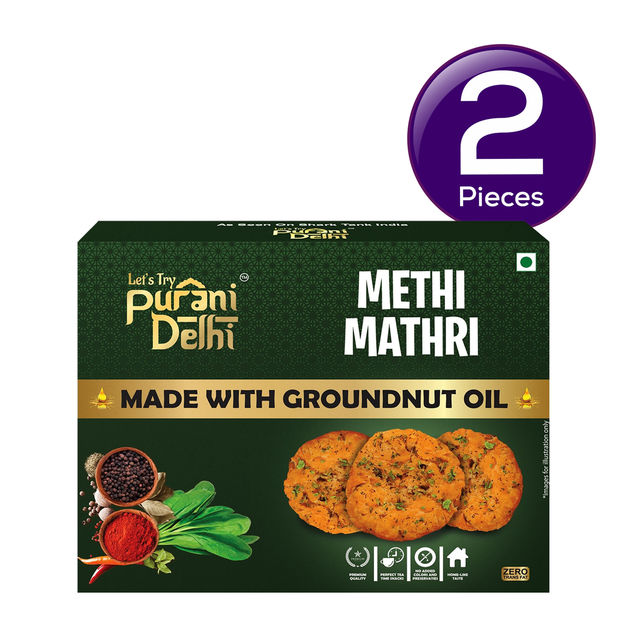 Let's Try Purani Delhi Methi Mathri 200 g Combo